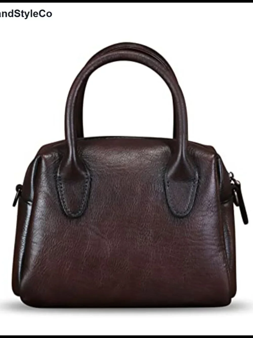 Genuine Leather Handbag for Women Leather Top Handle Purse Retro Handmade